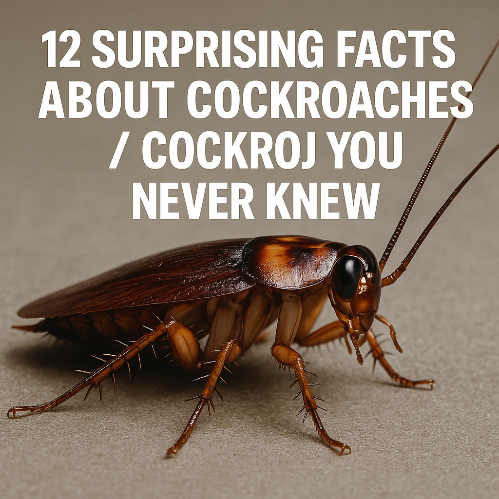 12 SURPRISING FACTS ABOUT COCKROACHES / COCKROJ YOU NEVER KNEW