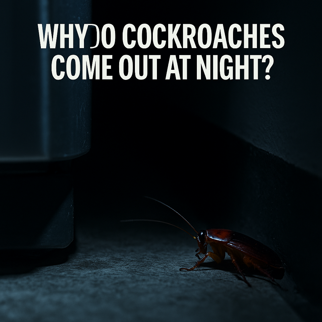 WHY DO COCKROACHES COME OUT AT NIGHT?