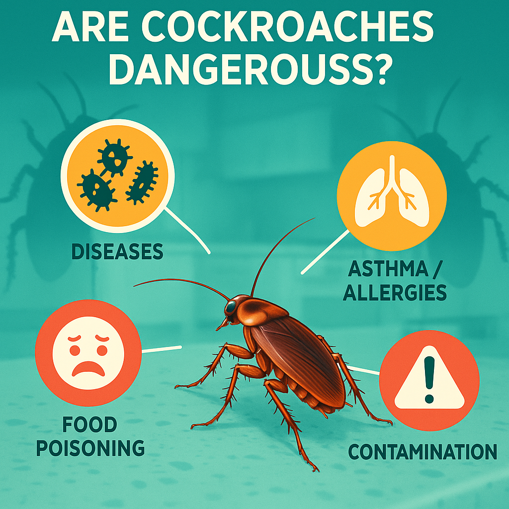 ARE COCKROACHES DANGEROUS? HEALTH RISKS, MYTHS & FACTS ABOUT COCKROACHES