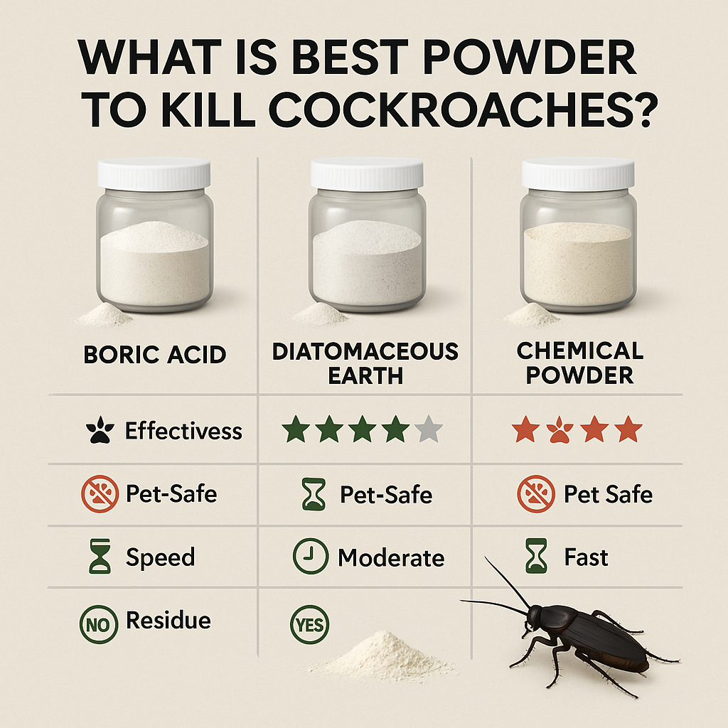 WHAT IS THE BEST POWDER TO KILL COCKROACHES?