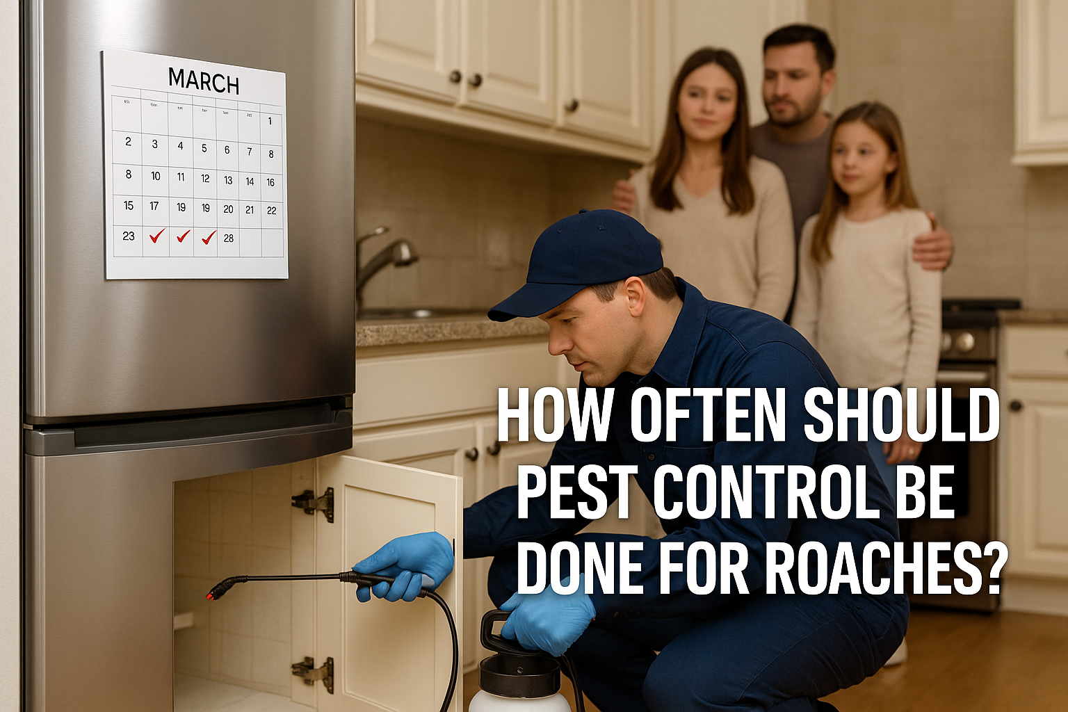 HOW OFTEN SHOULD PEST CONTROL BE DONE FOR ROACHES?