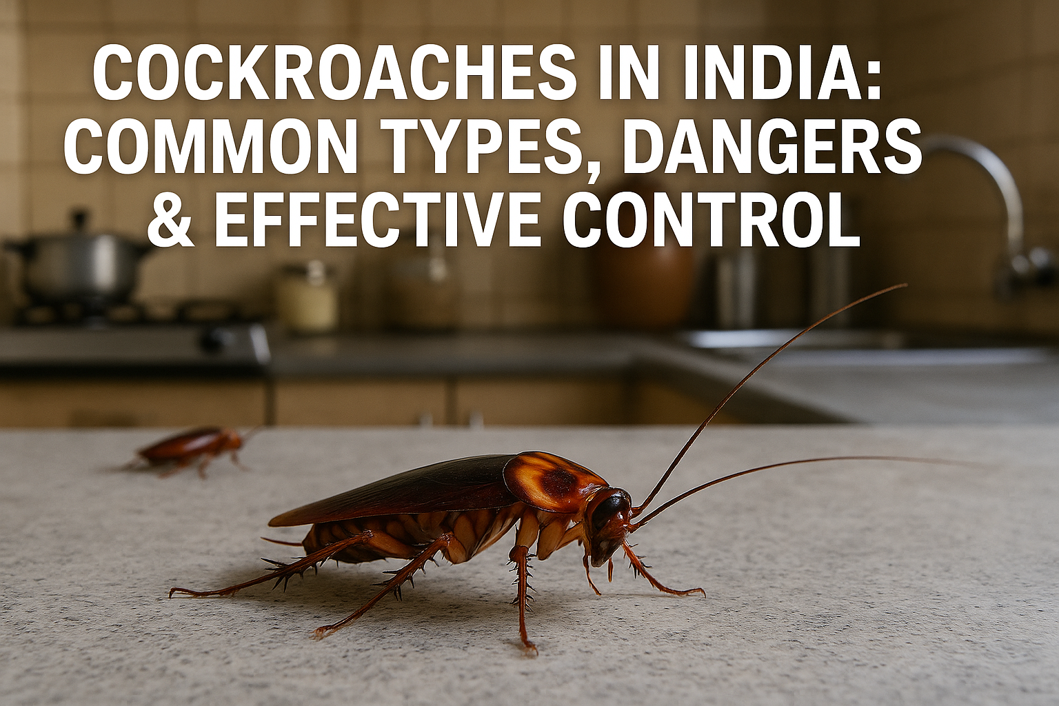 Cockroaches in India: Common Types, Dangers & Effective Control / cockroj