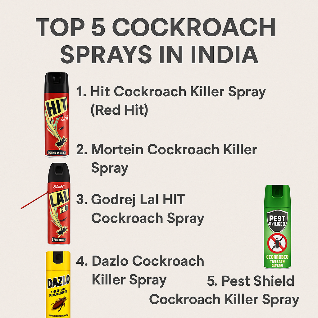 TOP 5 COCKROACH SPRAYS IN INDIA