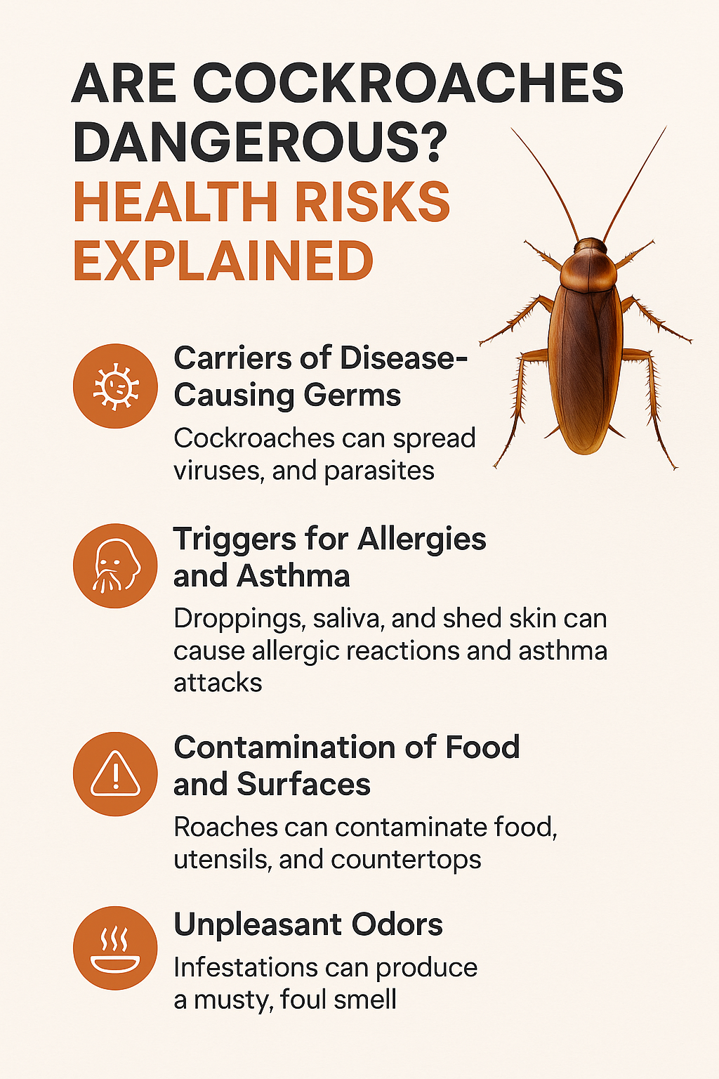 Are Cockroaches Dangerous? Health Risks Explained