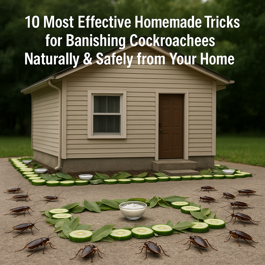10 Most Effective Homemade Tricks for Banishing Cockroaches Naturally & Safely from Your Home