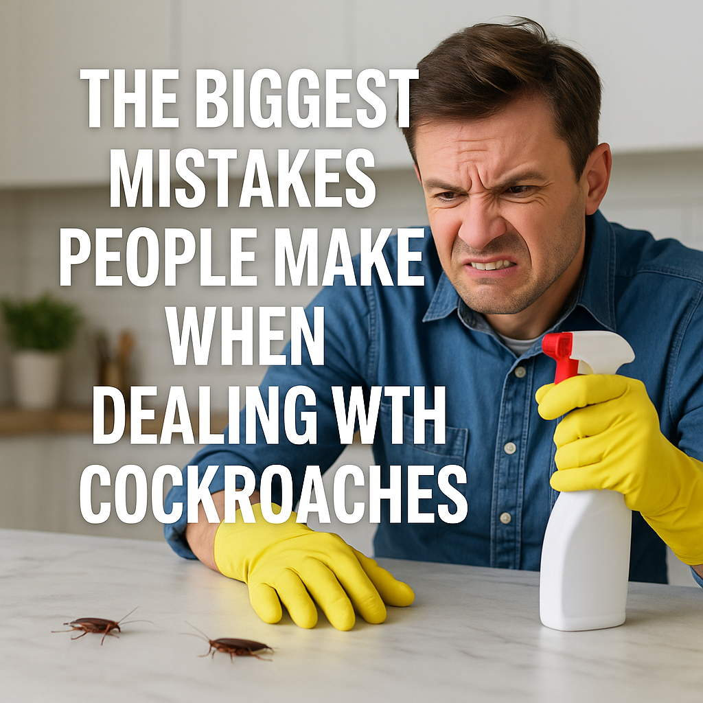 THE BIGGEST MISTAKES PEOPLE MAKE WHEN DEALING WITH COCKROACHES