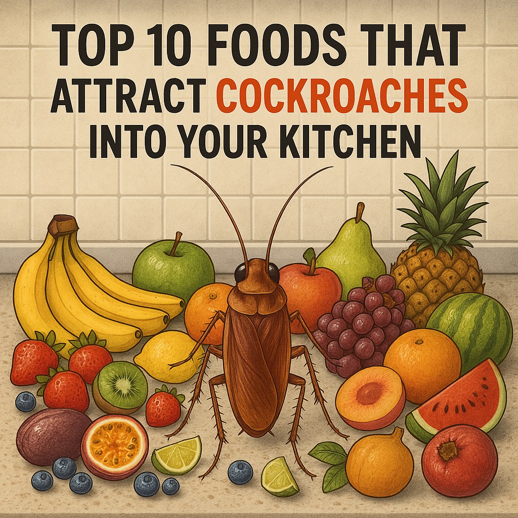 TOP 10 FOODS THAT ATTRACT COCKROACHES INTO YOUR KITCHEN / COCKROJ