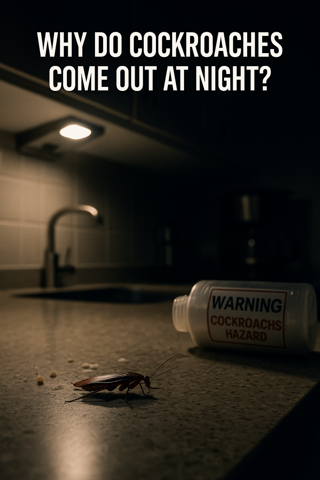 WHY DO COCKROACHES COME OUT AT NIGHT?