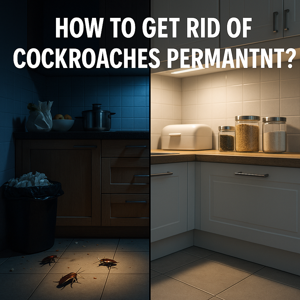 HOW TO GET RID OF COCKROACHES PERMANENTLY?
