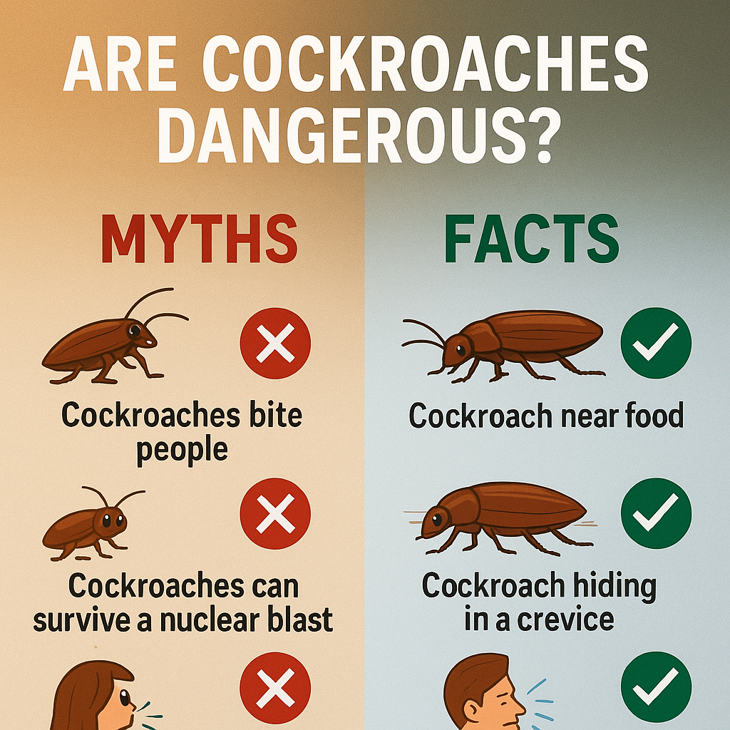 ARE COCKROACHES DANGEROUS? HEALTH RISKS, MYTHS & FACTS ABOUT COCKROACHES