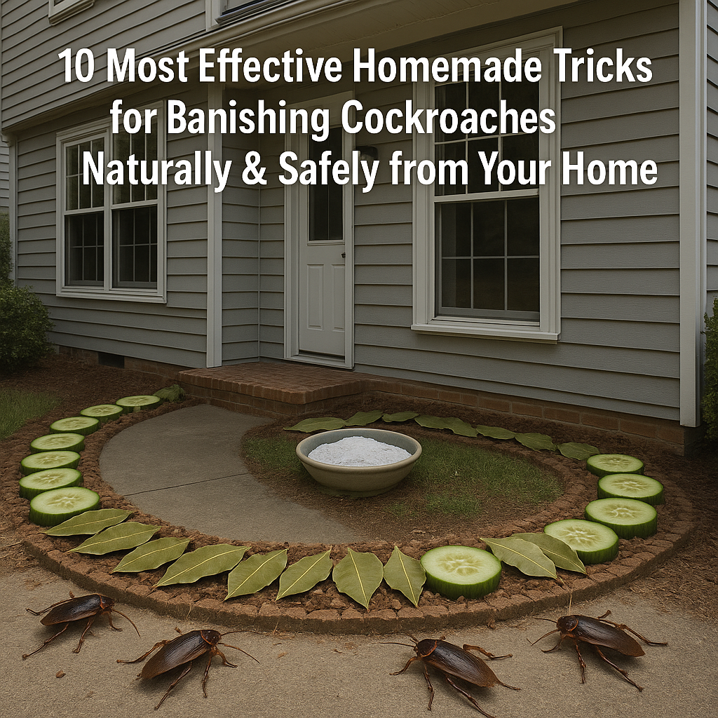 10 Most Effective Homemade Tricks for Banishing Cockroaches Naturally & Safely from Your Home