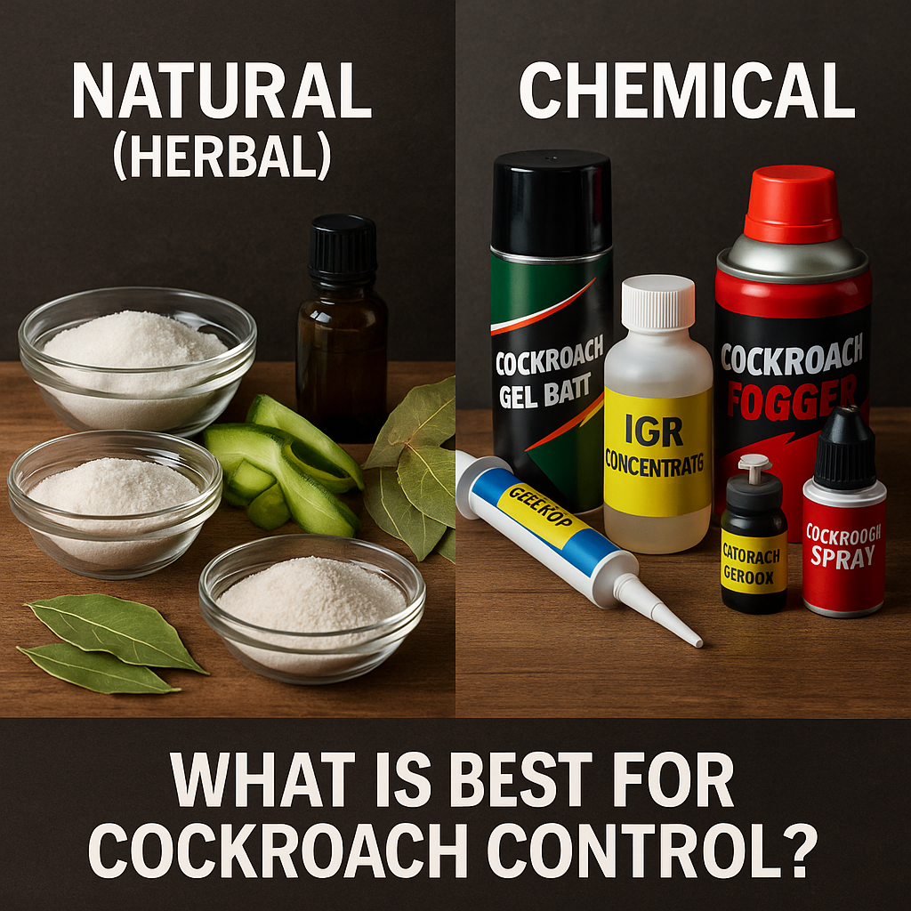 HERBAL VS. CHEMICAL COCKROACH/COCKROJ CONTROL: WHICH METHOD WORKS BEST?